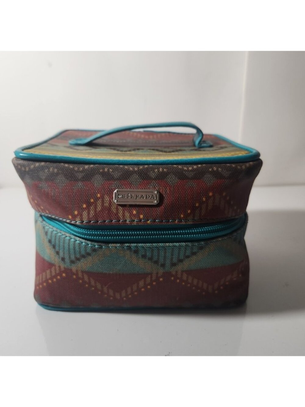 Silpada Jewelry‎ Travel Case Southwestern Canvas Organizer Turquoise Bag